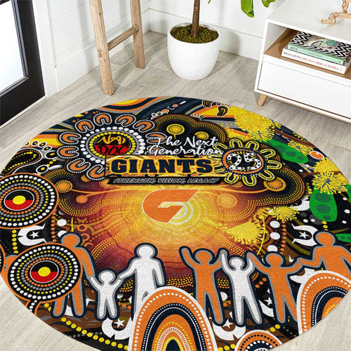 NAIDOC Week 2025 Giants Football Round Carpet Aboriginal Dot Painting