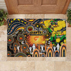 NAIDOC Week 2025 Giants Football Rubber Doormat Aboriginal Dot Painting