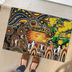 NAIDOC Week 2025 Giants Football Rubber Doormat Aboriginal Dot Painting