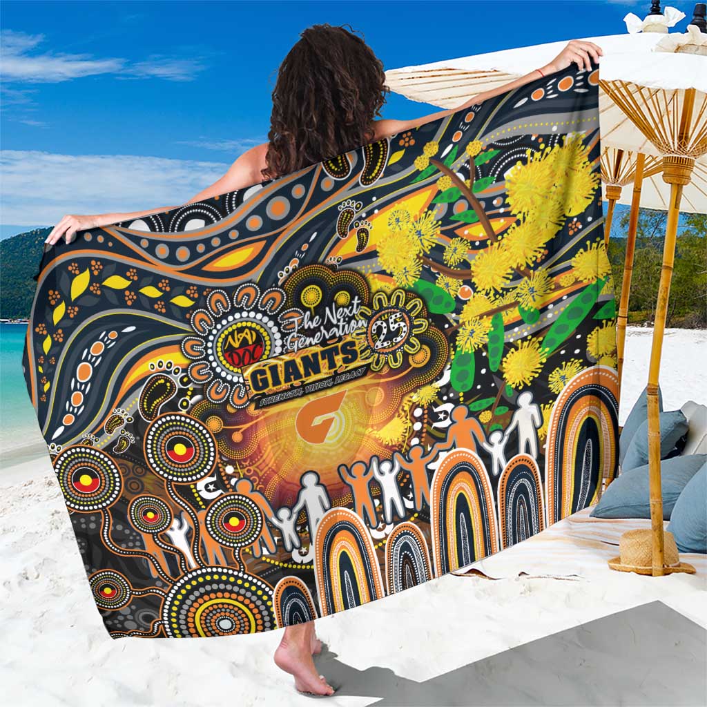 NAIDOC Week 2025 Giants Football Sarong Aboriginal Dot Painting