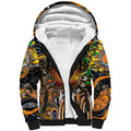 Personalised NAIDOC Week 2025 Giants Football Sherpa Hoodie Aboriginal Dot Painting