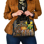 NAIDOC Week 2025 Giants Football Shoulder Handbag Aboriginal Dot Painting