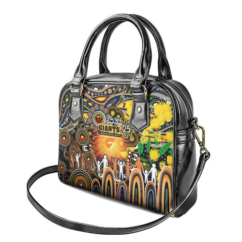 NAIDOC Week 2025 Giants Football Shoulder Handbag Aboriginal Dot Painting