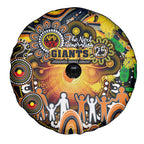 NAIDOC Week 2025 Giants Football Spare Tire Cover Aboriginal Dot Painting