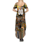 Personalised NAIDOC Week 2025 Giants Football Summer Maxi Dress Aboriginal Dot Painting