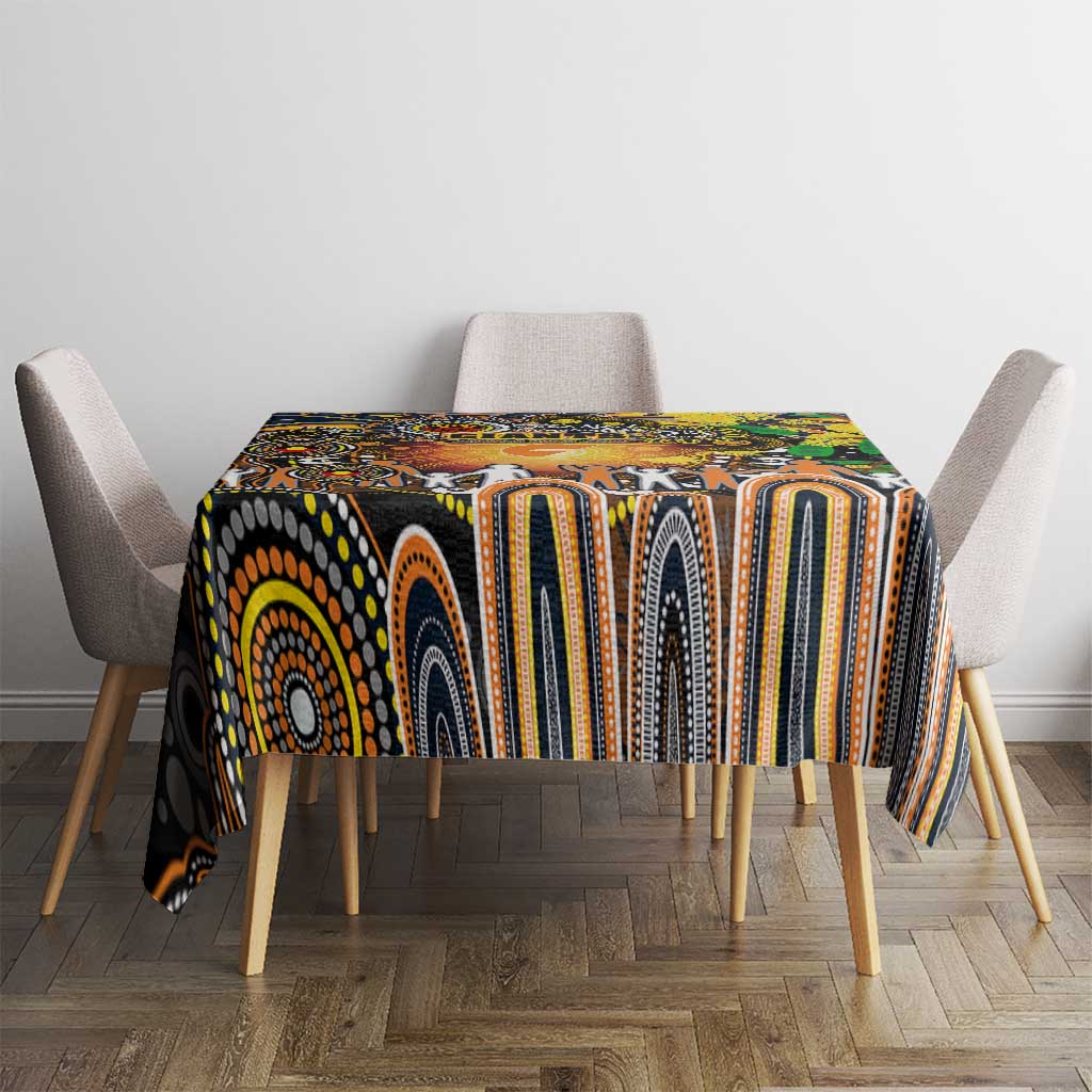 NAIDOC Week 2025 Giants Football Tablecloth Aboriginal Dot Painting