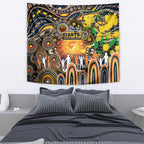 NAIDOC Week 2025 Giants Football Tapestry Aboriginal Dot Painting