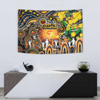 NAIDOC Week 2025 Giants Football Tapestry Aboriginal Dot Painting
