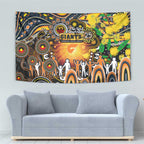 NAIDOC Week 2025 Giants Football Tapestry Aboriginal Dot Painting
