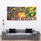 NAIDOC Week 2025 Giants Football Tapestry Aboriginal Dot Painting