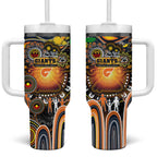 NAIDOC Week 2025 Giants Football Tumbler With Handle Aboriginal Dot Painting