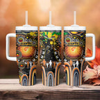NAIDOC Week 2025 Giants Football Tumbler With Handle Aboriginal Dot Painting