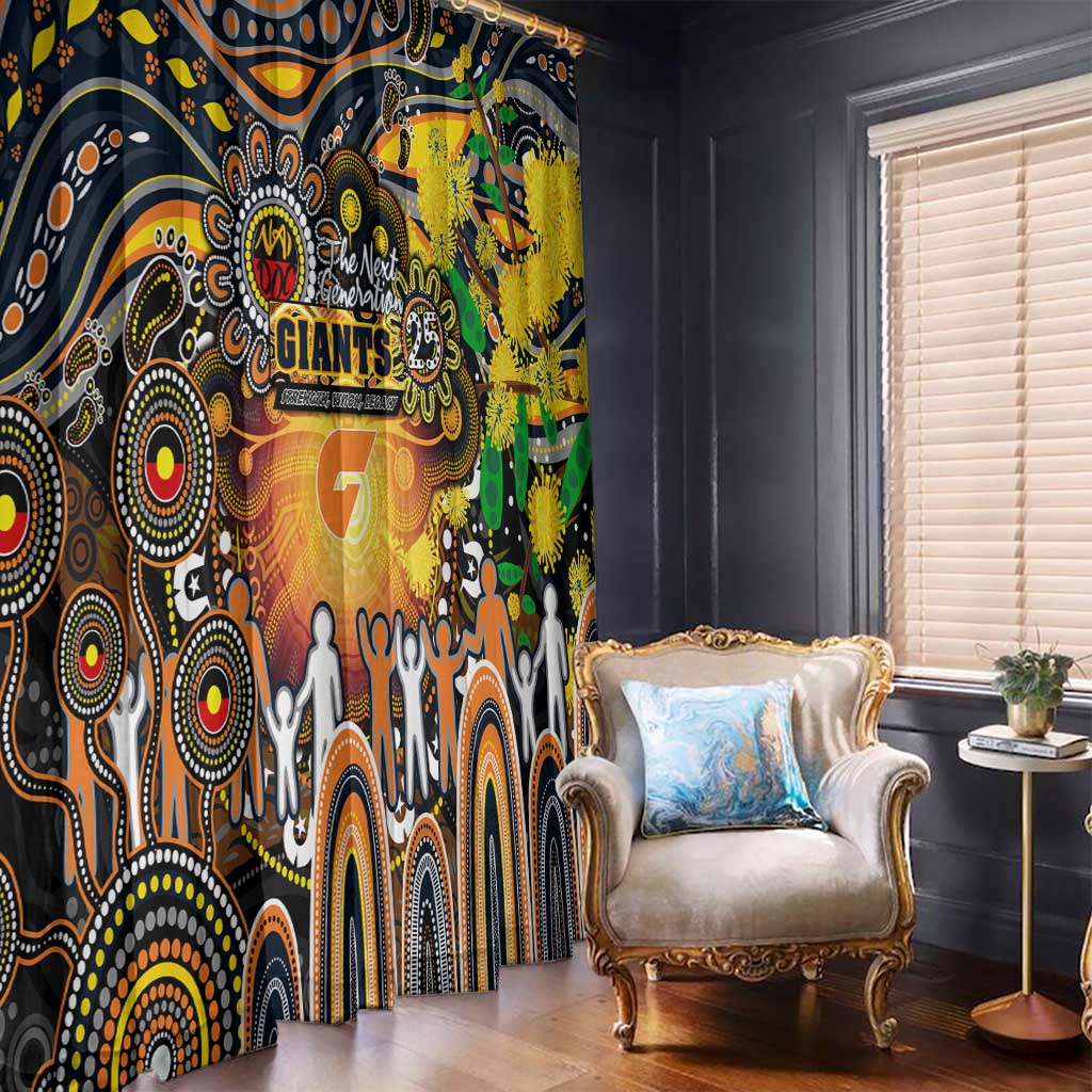 NAIDOC Week 2025 Giants Football Window Curtain Aboriginal Dot Painting