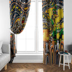 NAIDOC Week 2025 Giants Football Window Curtain Aboriginal Dot Painting