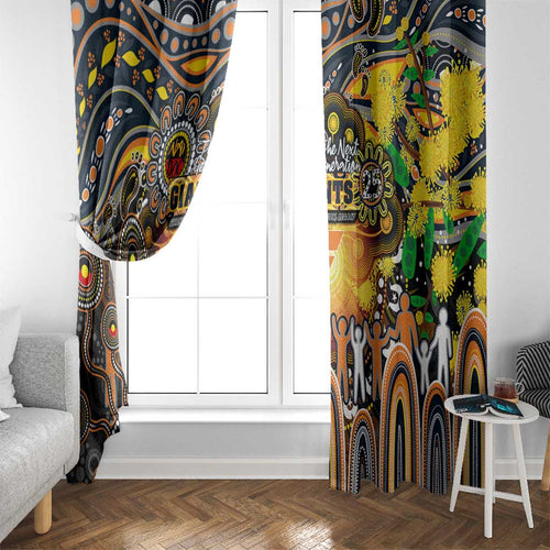 NAIDOC Week 2025 Giants Football Window Curtain Aboriginal Dot Painting