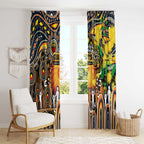 NAIDOC Week 2025 Giants Football Window Curtain Aboriginal Dot Painting