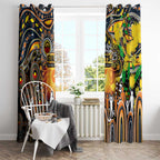 NAIDOC Week 2025 Giants Football Window Curtain Aboriginal Dot Painting