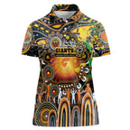 Personalised NAIDOC Week 2025 Giants Football Women Polo Shirt Aboriginal Dot Painting
