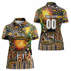 Personalised NAIDOC Week 2025 Giants Football Women Polo Shirt Aboriginal Dot Painting