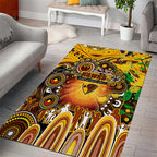 NAIDOC Week 2025 Hawks Football Area Rug Aboriginal Dot Painting