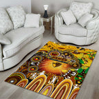 NAIDOC Week 2025 Hawks Football Area Rug Aboriginal Dot Painting