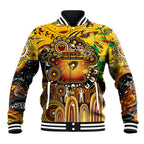 Personalised NAIDOC Week 2025 Hawks Football Baseball Jacket Aboriginal Dot Painting