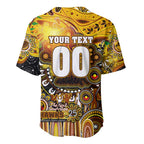 Personalised NAIDOC Week 2025 Hawks Football Baseball Jersey Aboriginal Dot Painting