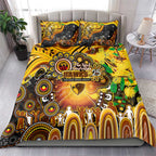 NAIDOC Week 2025 Hawks Football Bedding Set Aboriginal Dot Painting