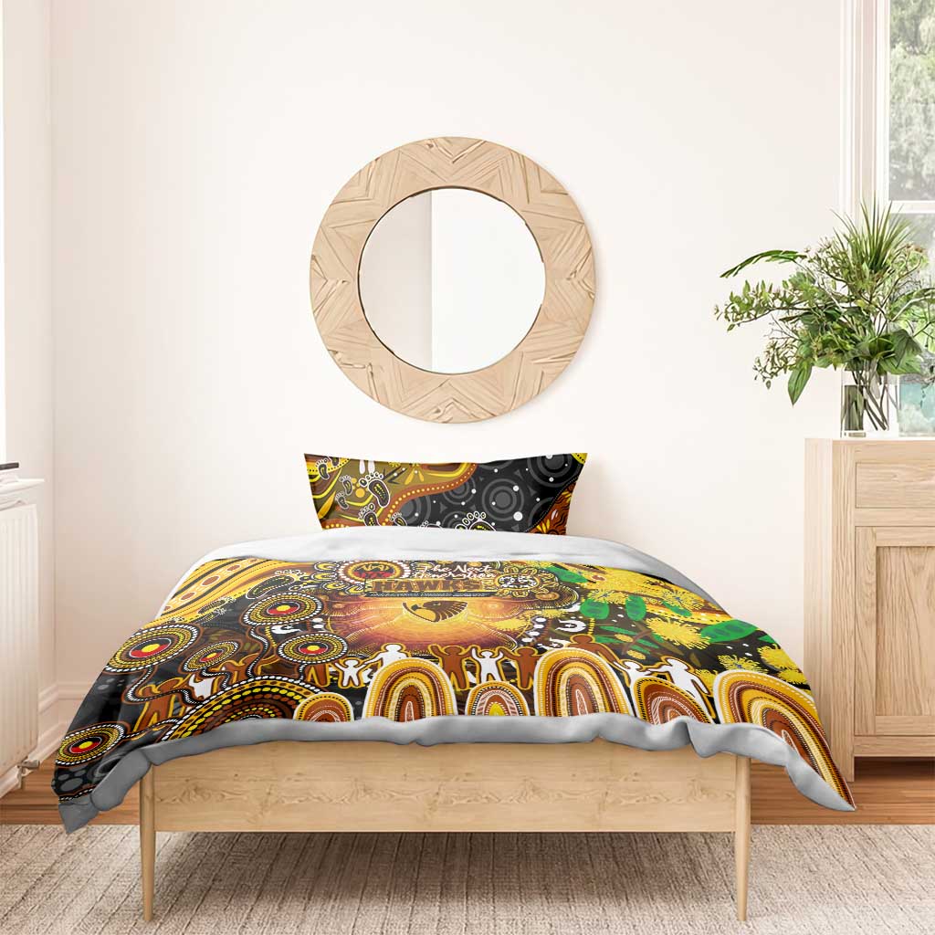 NAIDOC Week 2025 Hawks Football Bedding Set Aboriginal Dot Painting