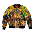 Personalised NAIDOC Week 2025 Hawks Football Bomber Jacket Aboriginal Dot Painting