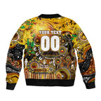 Personalised NAIDOC Week 2025 Hawks Football Bomber Jacket Aboriginal Dot Painting
