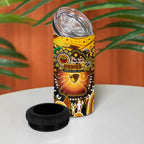 NAIDOC Week 2025 Hawks Football 4 in 1 Can Cooler Tumbler Aboriginal Dot Painting