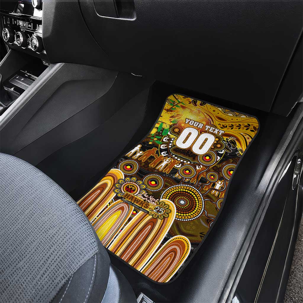 NAIDOC Week 2025 Hawks Football Car Mats Aboriginal Dot Painting