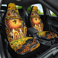 NAIDOC Week 2025 Hawks Football Car Seat Cover Aboriginal Dot Painting