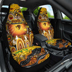 NAIDOC Week 2025 Hawks Football Car Seat Cover Aboriginal Dot Painting