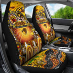NAIDOC Week 2025 Hawks Football Car Seat Cover Aboriginal Dot Painting