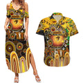 Personalised NAIDOC Week 2025 Hawks Football Couples Matching Summer Maxi Dress and Hawaiian Shirt Aboriginal Dot Painting