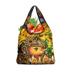NAIDOC Week 2025 Hawks Football Grocery Bag Aboriginal Dot Painting