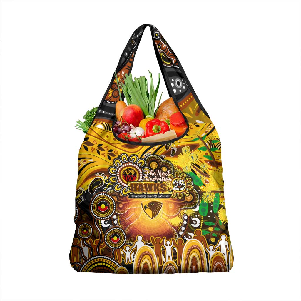 NAIDOC Week 2025 Hawks Football Grocery Bag Aboriginal Dot Painting