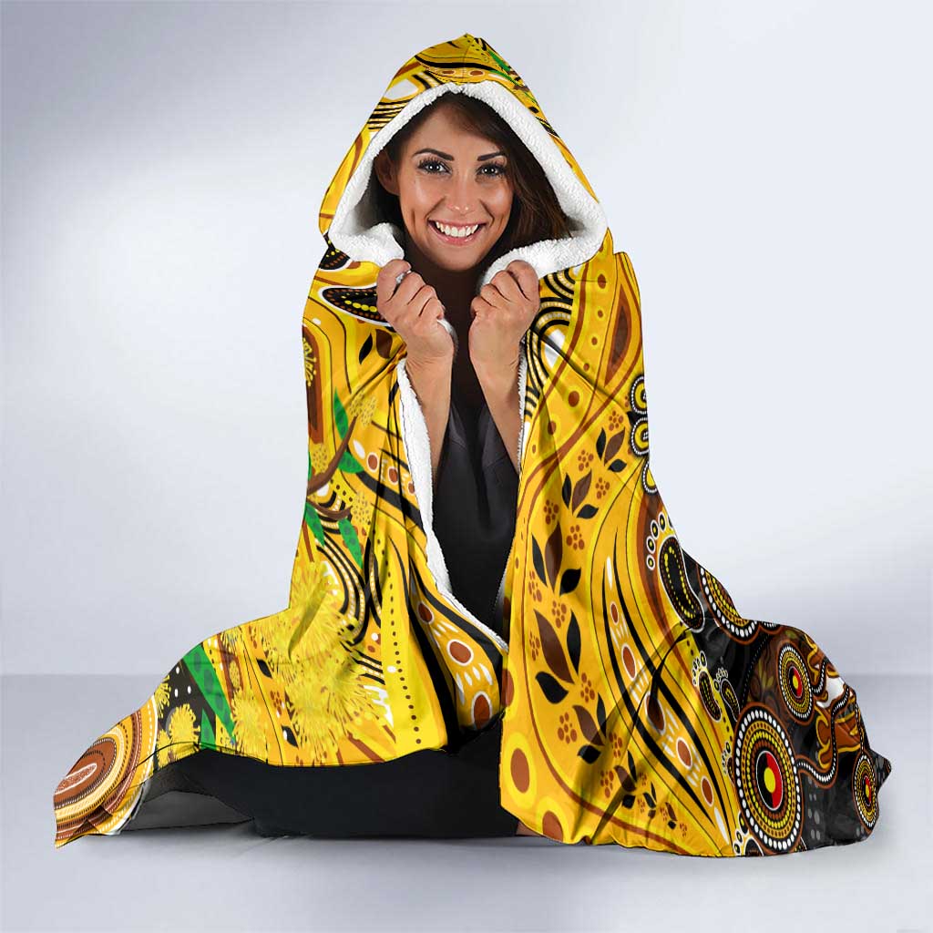 NAIDOC Week 2025 Hawks Football Hooded Blanket Aboriginal Dot Painting