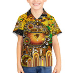Personalised NAIDOC Week 2025 Hawks Football Kid Hawaiian Shirt Aboriginal Dot Painting