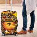 NAIDOC Week 2025 Hawks Football Luggage Cover Aboriginal Dot Painting