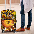 NAIDOC Week 2025 Hawks Football Luggage Cover Aboriginal Dot Painting