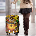 NAIDOC Week 2025 Hawks Football Luggage Cover Aboriginal Dot Painting