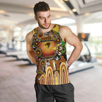 Personalised NAIDOC Week 2025 Hawks Football Men Tank Top Aboriginal Dot Painting