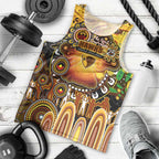 Personalised NAIDOC Week 2025 Hawks Football Men Tank Top Aboriginal Dot Painting