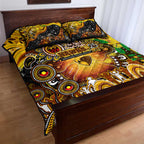 NAIDOC Week 2025 Hawks Football Quilt Bed Set Aboriginal Dot Painting