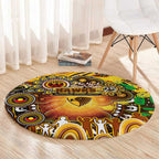 NAIDOC Week 2025 Hawks Football Round Carpet Aboriginal Dot Painting