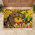 NAIDOC Week 2025 Hawks Football Rubber Doormat Aboriginal Dot Painting