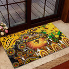 NAIDOC Week 2025 Hawks Football Rubber Doormat Aboriginal Dot Painting
